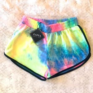 Adorable tie dye dolphin shorts!